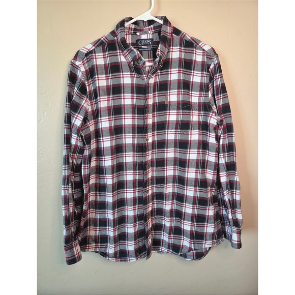 Chaps Other - Chaps Men's Large Plaid Flannel Button Down Shirt